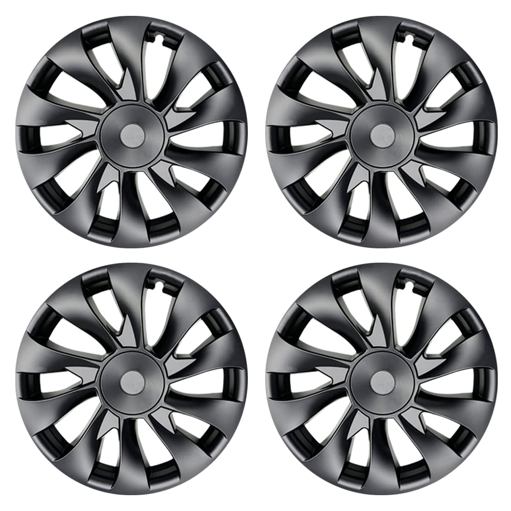 Tesla Model 3 Wheel Covers 18 Inch - Induction Style Hubcaps for 2017-2023 Tesla Model 3 | Premium Alloy Wheel Protection & Stylish Upgrade for Daily Commute & Road Trips