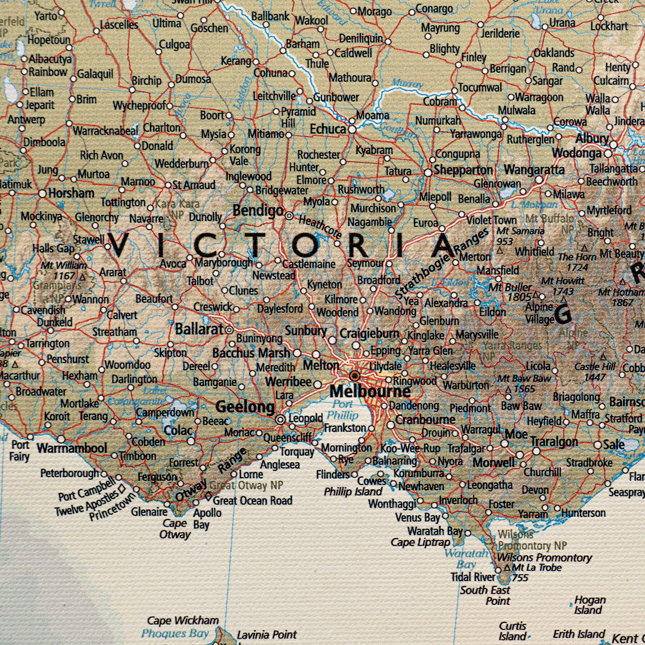 Australia Wall Map - Large Detailed Poster for Home, Office & Classroom Decor - Perfect for Travel Planning & Geography Learning