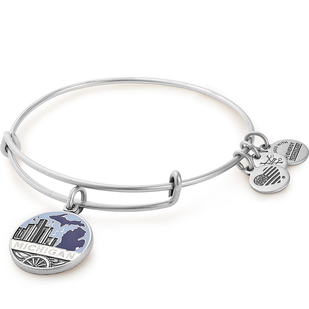 Detroit & Great Lakes Charm Bracelet - Handmade Adjustable Bangle with Unique Duo Charms - Perfect for Travel Lovers & Souvenir Collectors