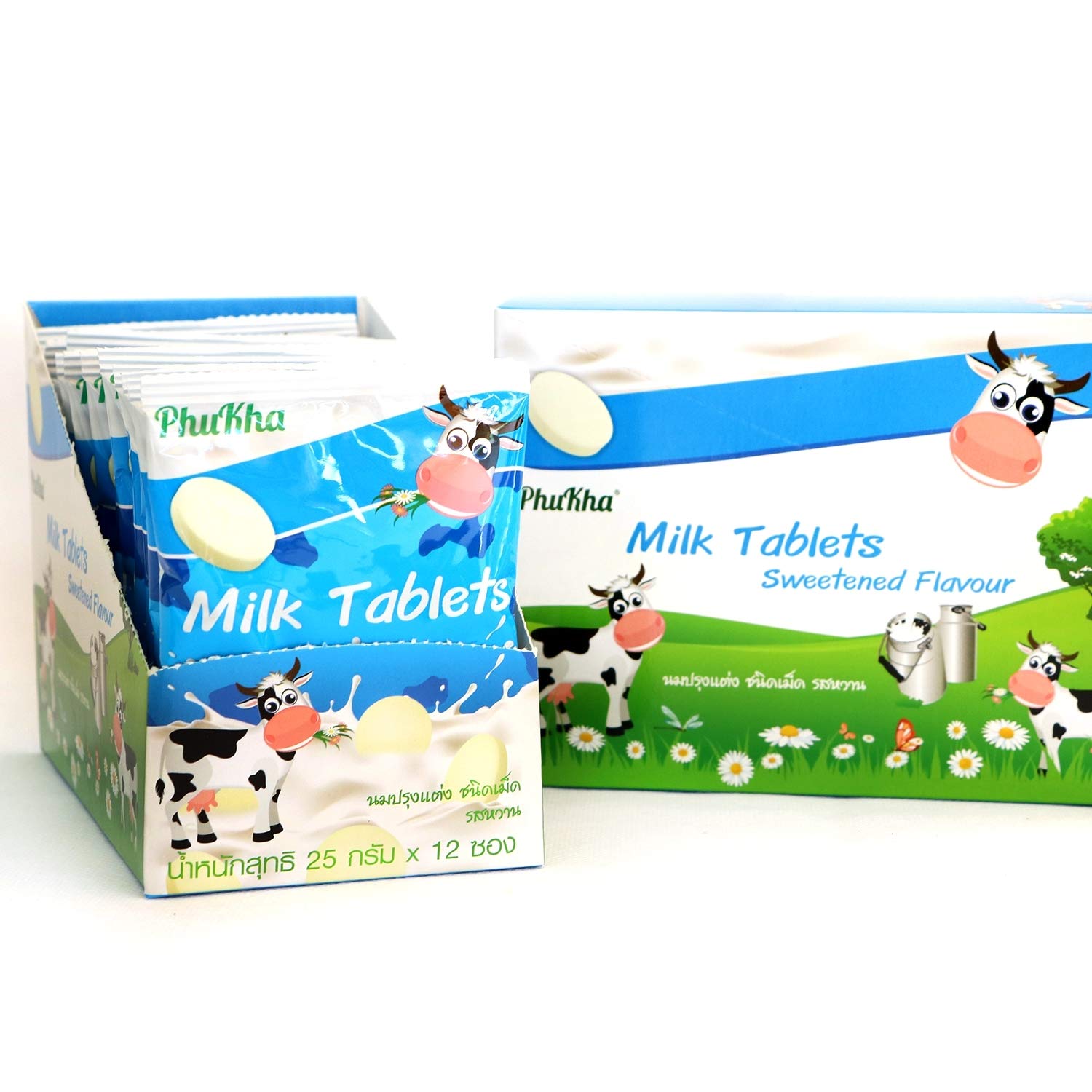 (25g x 6 Packs) Sweetened Milk Tablet Candy - Healthy Aromatic Snack for Kids & Adults | Perfect for Lunchboxes, Office Treats & Travel Snacks