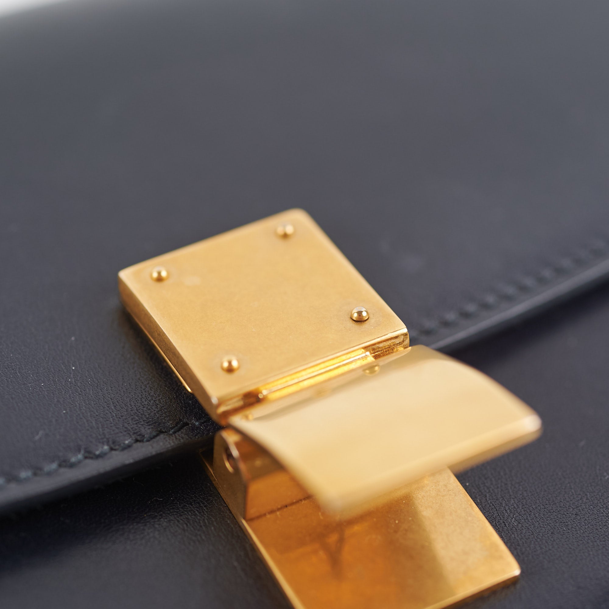Celine Small Box Bag in Navy Blue - Luxury Crossbody Handbag for Women, Perfect for Work, Travel & Evening Out