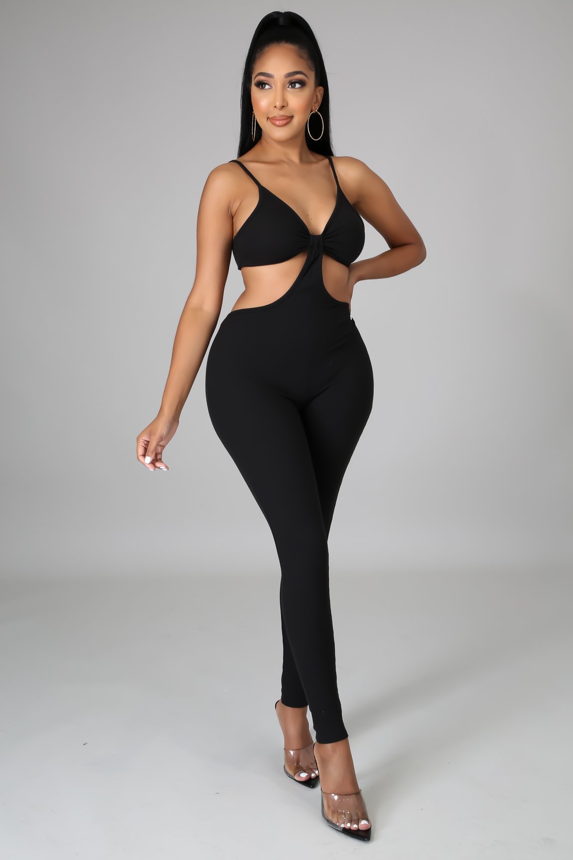 Laurel Jumpsuit for Women - Elegant Black Romper with Pockets | Perfect for Casual Outings, Date Nights & Summer Vacations
