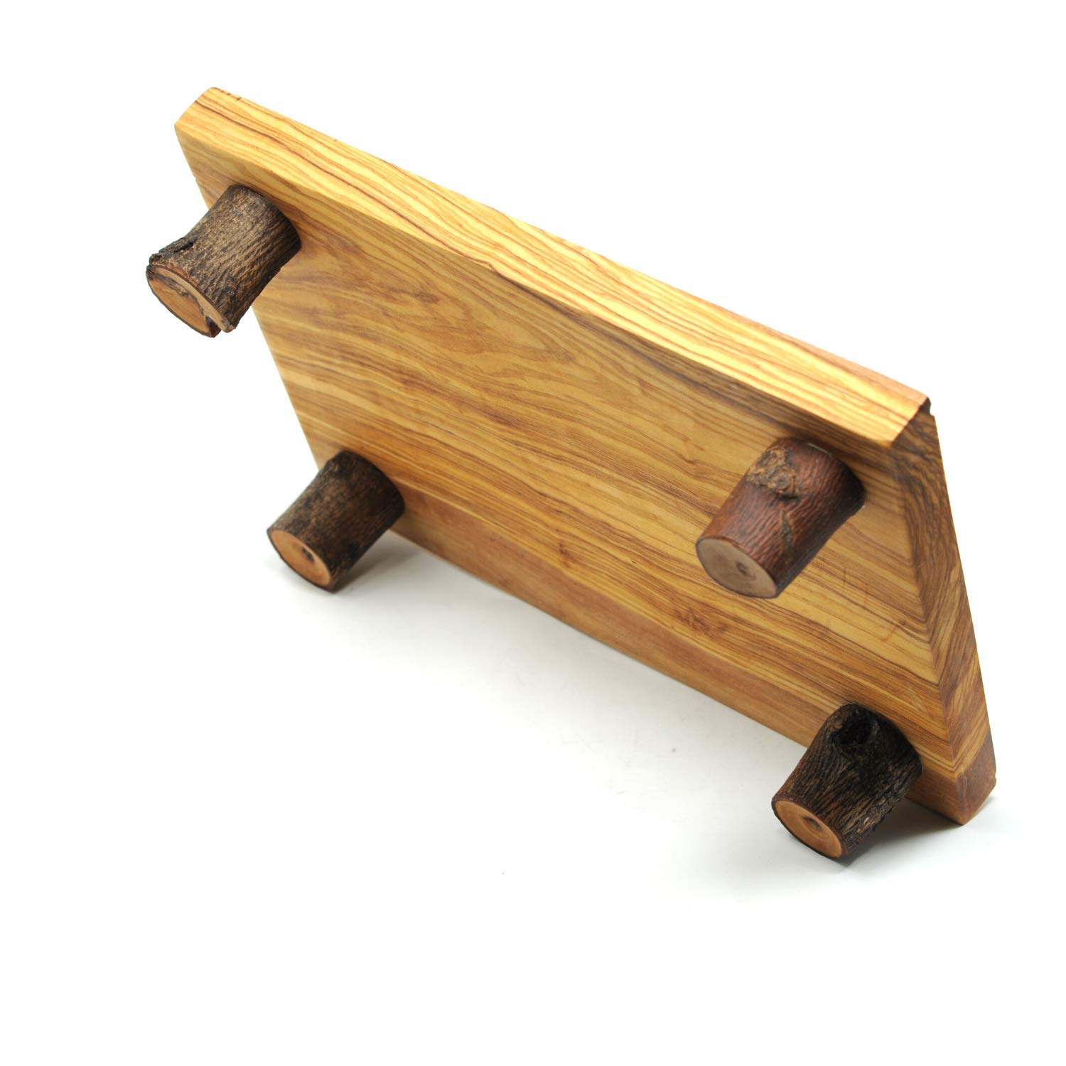Premium Olive Wood Sushi Serving Set - 3 Nested Bowls, 11