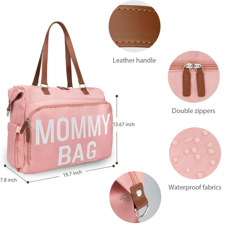Large Capacity Multifunctional Mummy Backpack for Travel & Hiking - Waterproof Diaper Bag with Insulated Pockets | JN2068 | Perfect for Outdoor Adventures, Baby Care & Daily Commute