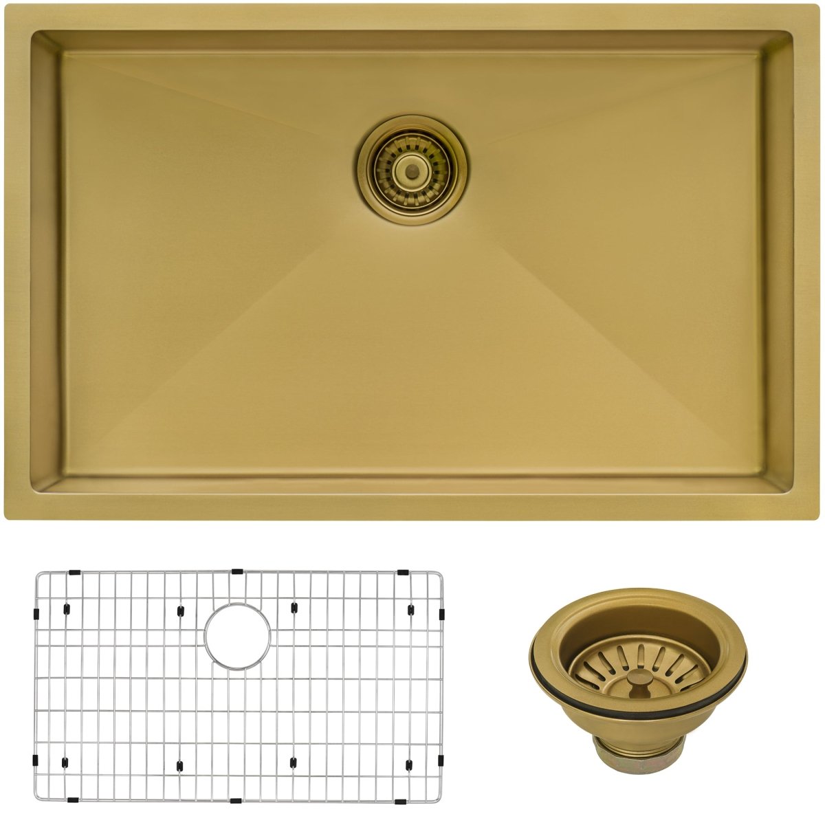 33 Inch Undermount Stainless Steel Kitchen Sink - 16 Gauge Single Bowl for Modern Kitchens | Perfect for Food Prep, Dishwashing & Entertaining