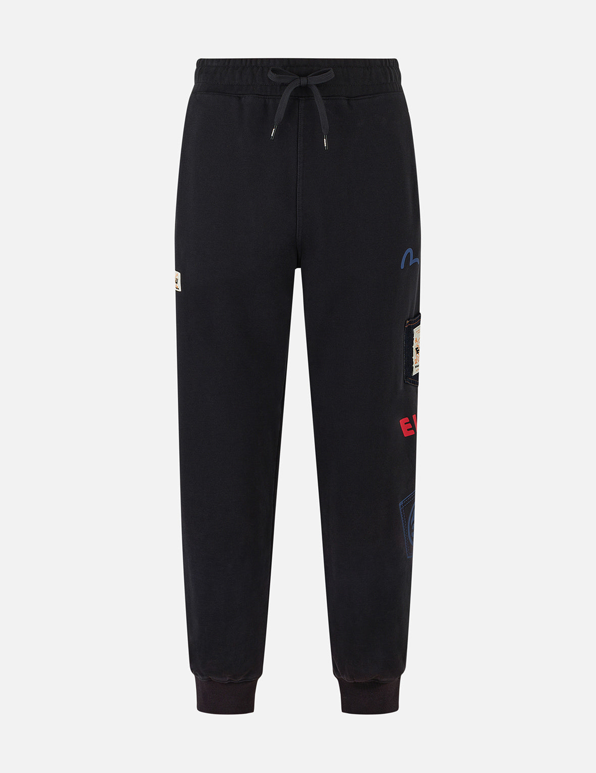 Washed Multi-Pocket Logo Print Straight Fit Sweatpants for Men - Casual Lounge Pants with Comfortable Elastic Waistband - Perfect for Home, Gym, and Streetwear Fashion