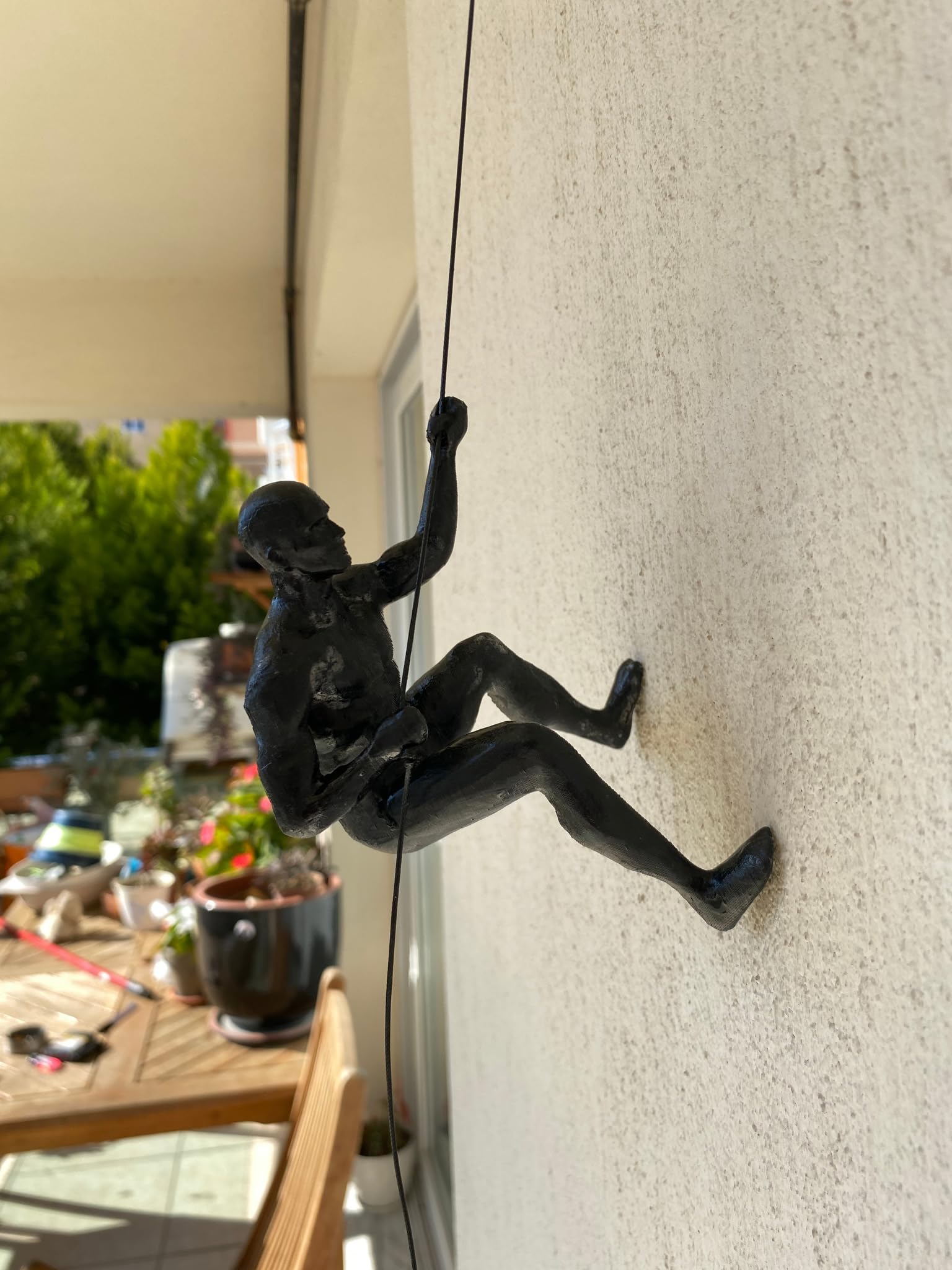 Climbing Man Wall Decor - Unique Gift for Housewarming & Her - Home & Office Decor