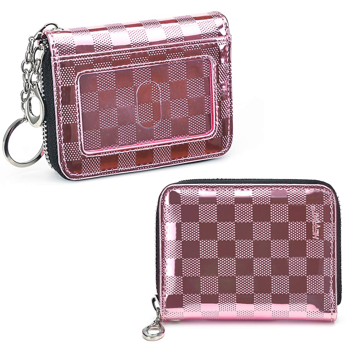 Premium HerriaT RFID Blocking Leather Wallet for Men & Women - Slim Bifold Credit Card Holder with Zipper Coin Pocket & Keychain - Ideal for Travel, Business & Everyday Use