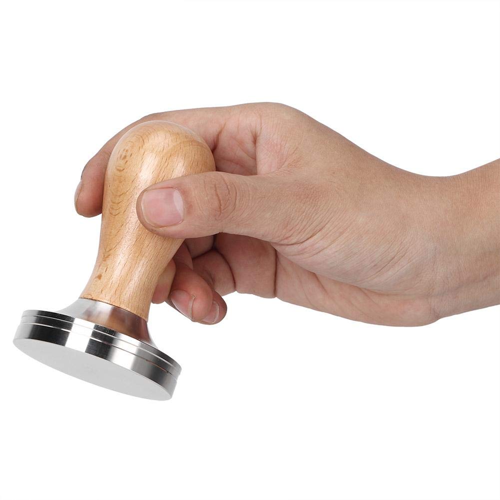 Yosoo 58mm Stainless Steel Coffee Tamper with Ergonomic Handle - Professional Espresso Tamping Tool for Home Baristas & Coffee Shops - Perfect for Espresso Machines, French Press & Coffee Brewing Accessories