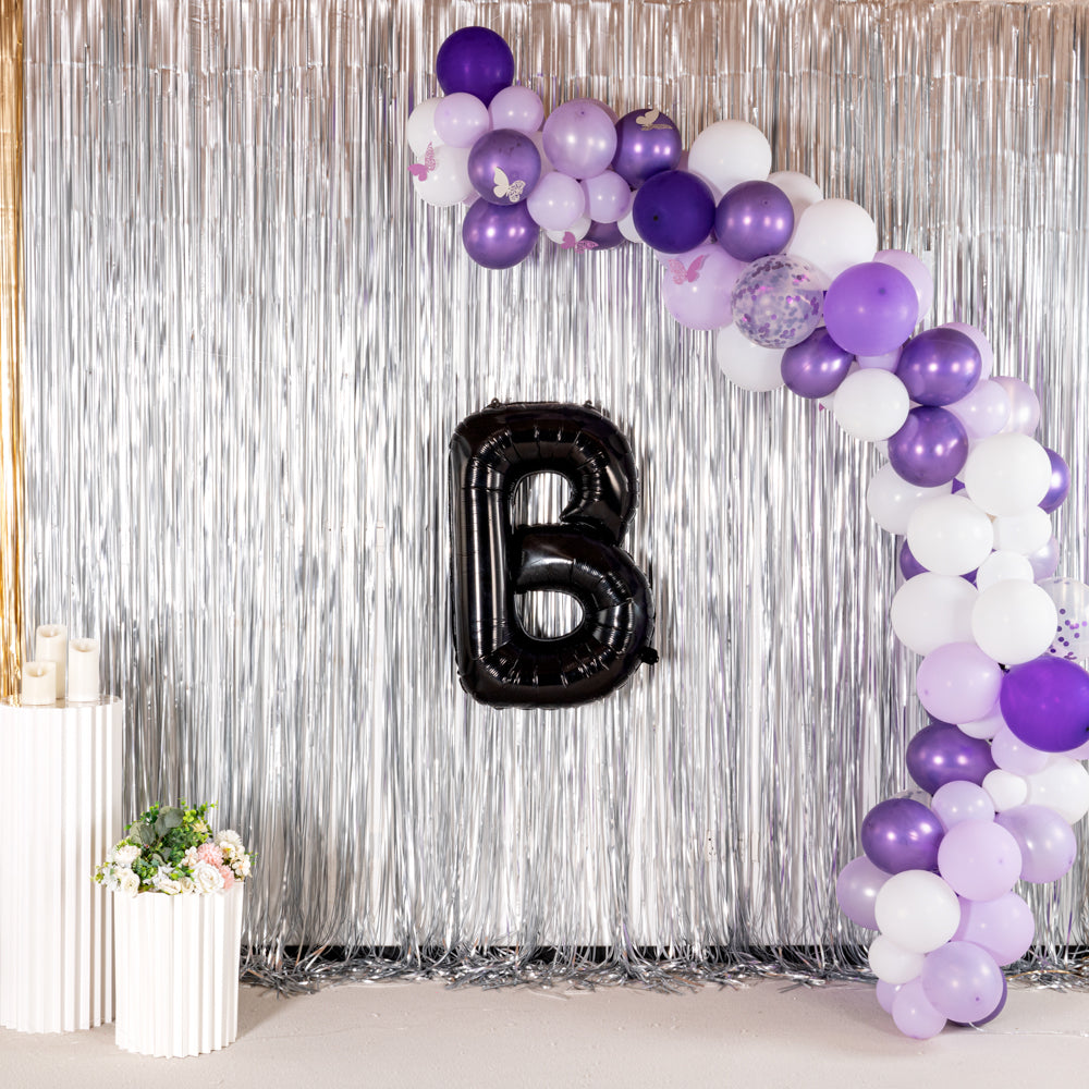Balloonify Black Mylar Letter B Balloon - 40 Inch Large Foil Alphabet Balloon for Birthday Party Decorations, Baby Showers & Graduation Celebrations (1 Count Box)