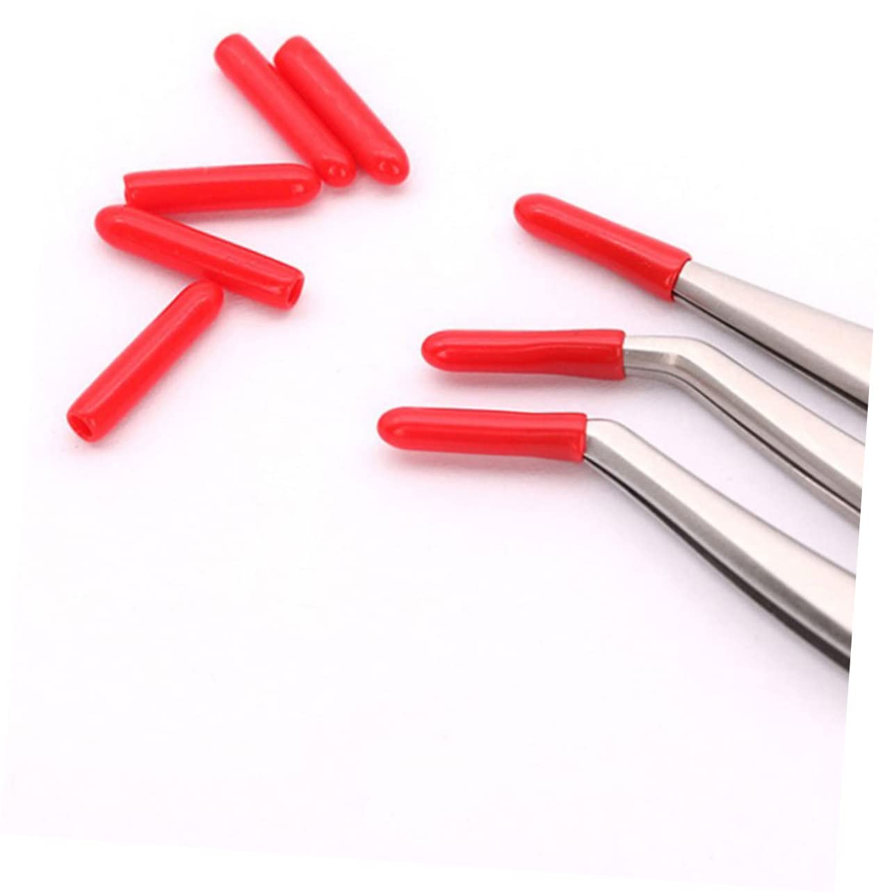 Silicone Tweezer Cover Protector - Soft Lash Tool Tip Case for Eyelash Extensions Tweezers - Perfect for Salon, Home & Professional Eyelash Application