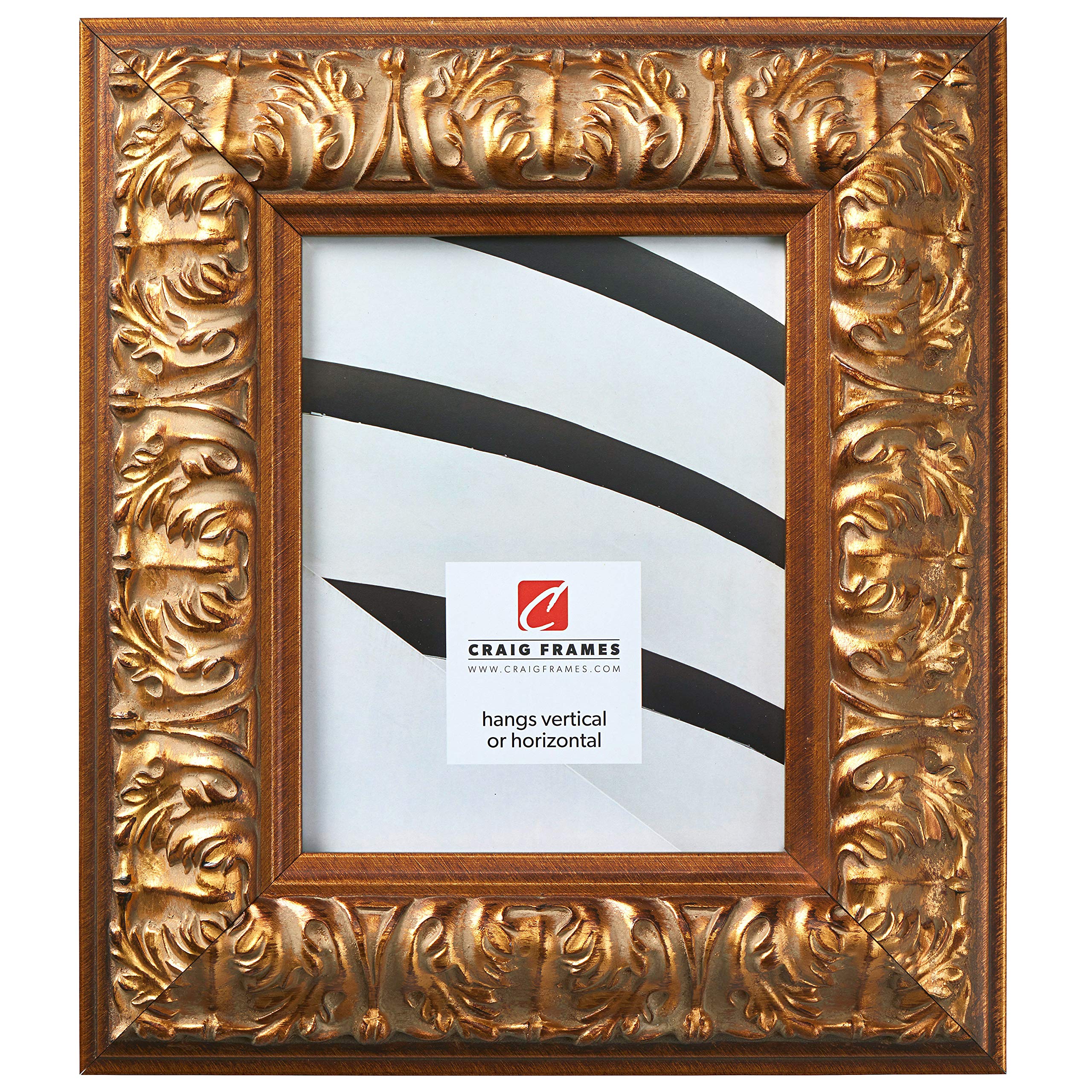 Craig Frames Barroco Antique Gold Baroque Picture Frame - 18x36 Inch - Elegant Wall Decor for Living Room, Bedroom & Office