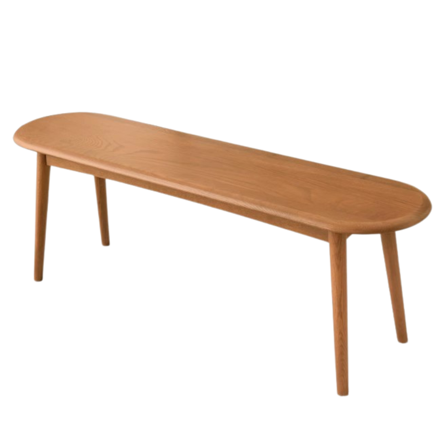 Solid Wood Bench - Oak, Black Walnut, Ash, Cherry - Handcrafted Rustic Stool for Entryway, Kitchen, or Garden Seating