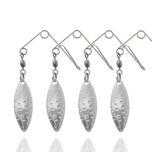 50Pcs Willow Leaf Silver