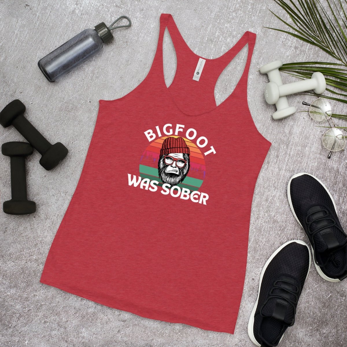 Mythical Sober Strength Racerback Tank Top for Women - Workout & Gym Essential - Perfect for Yoga, Running & Fitness Training