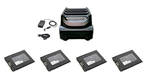Zebra SAC-TC51-4SCHG1-01 Charger Kit with 4 Spare Batteries BT-000314-01 (BTRY-TC51-43MA1-01) | Compatible with TC51, TC56, TC52, TC57 Series Android Scanners | Perfect for Warehouse, Retail & Logistics Scanning (Renewed)