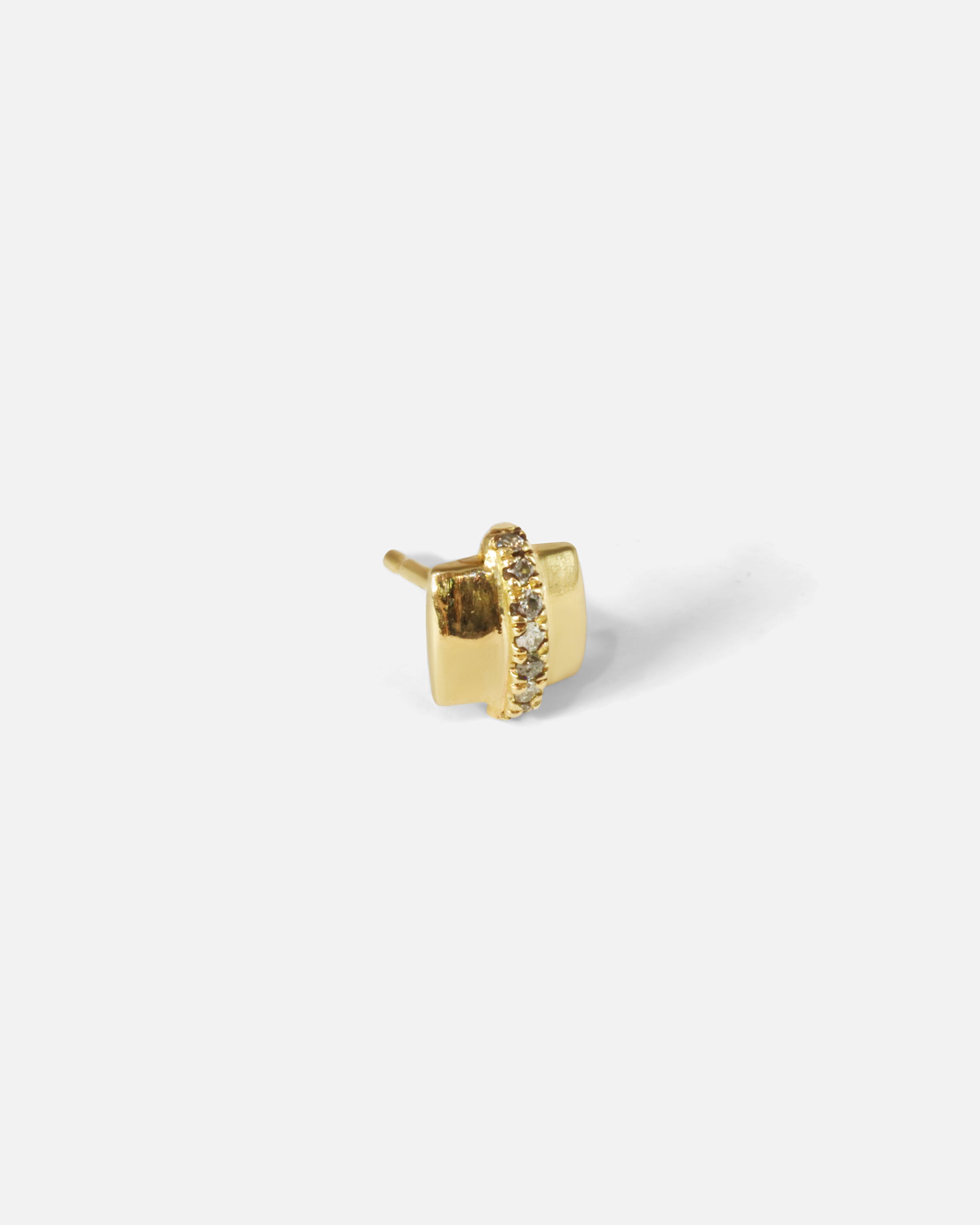 Orion Uno Salt & Pepper Diamond Stud Earrings - 14K Gold Plated Hypoallergenic Earrings for Women | Perfect for Everyday Wear, Date Nights & Special Occasions