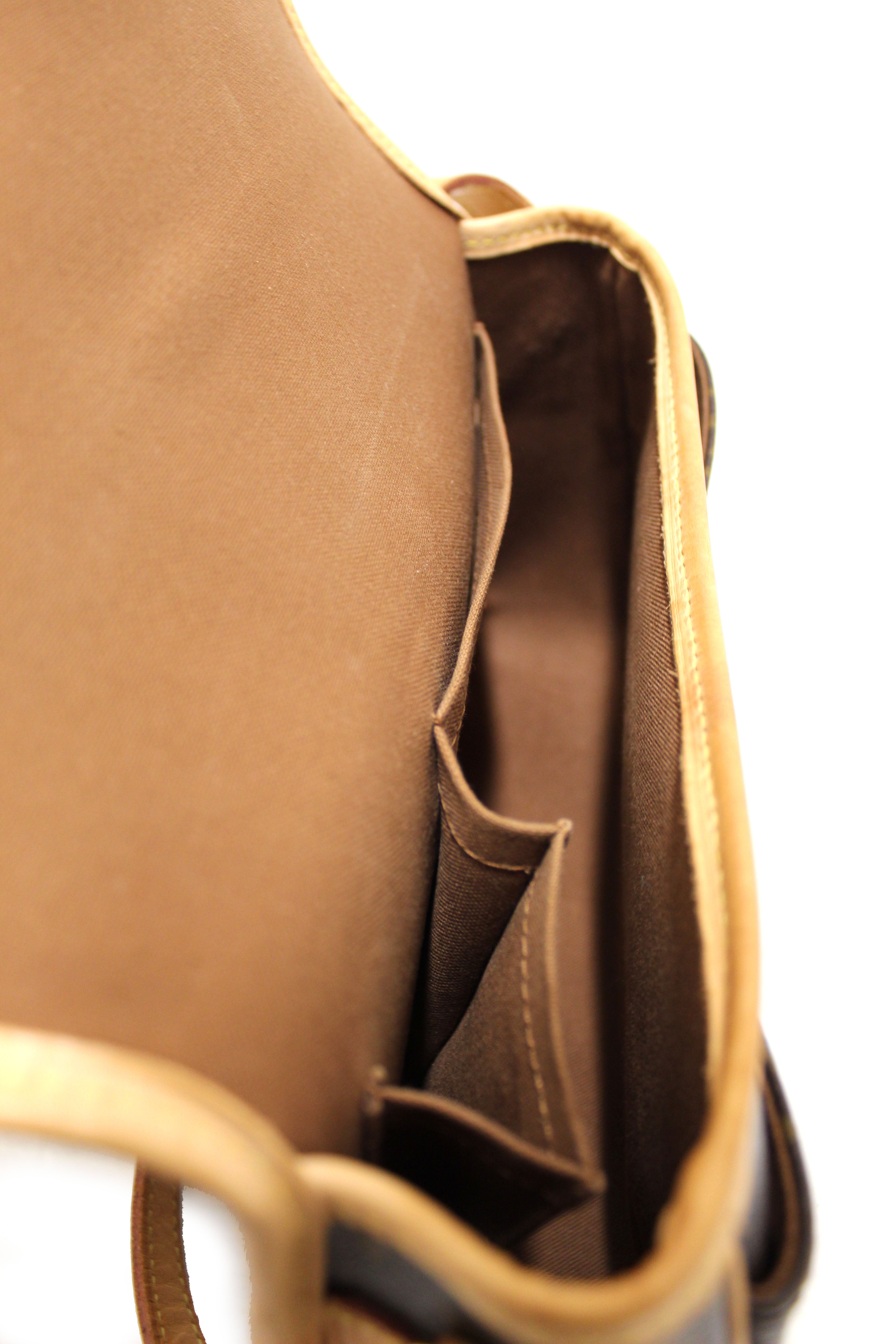Authentic Louis Vuitton Classic Monogram Sologne Messenger Bag for Men - Genuine Leather Crossbody Shoulder Bag - Perfect for Work, Travel & Everyday Use