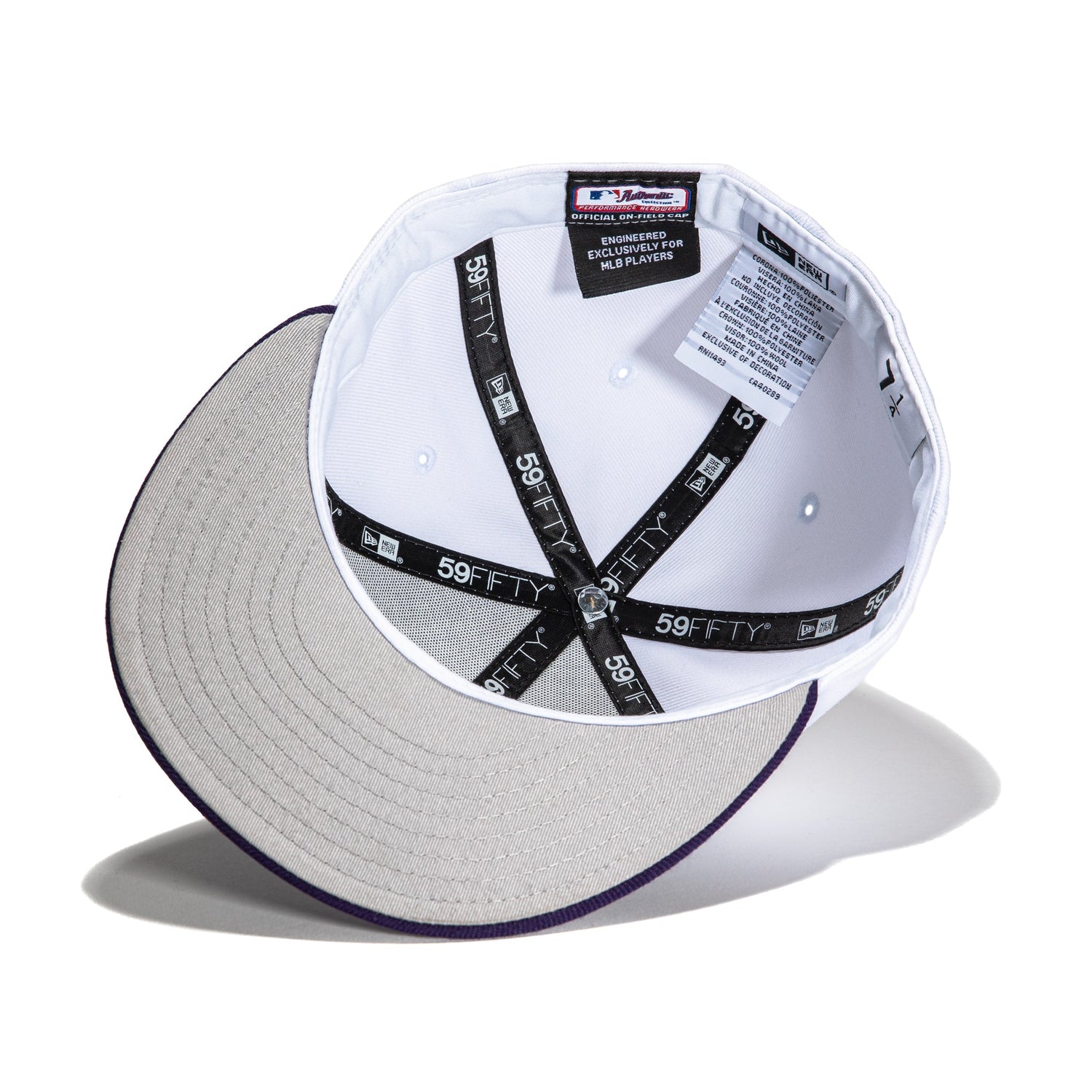 New Era 59Fifty Retro On Field Arizona Diamondbacks 1998 Baseball Cap - White & Purple Snapback Hat for Men, Vintage MLB Fan Gear, Game Day & Streetwear Fashion