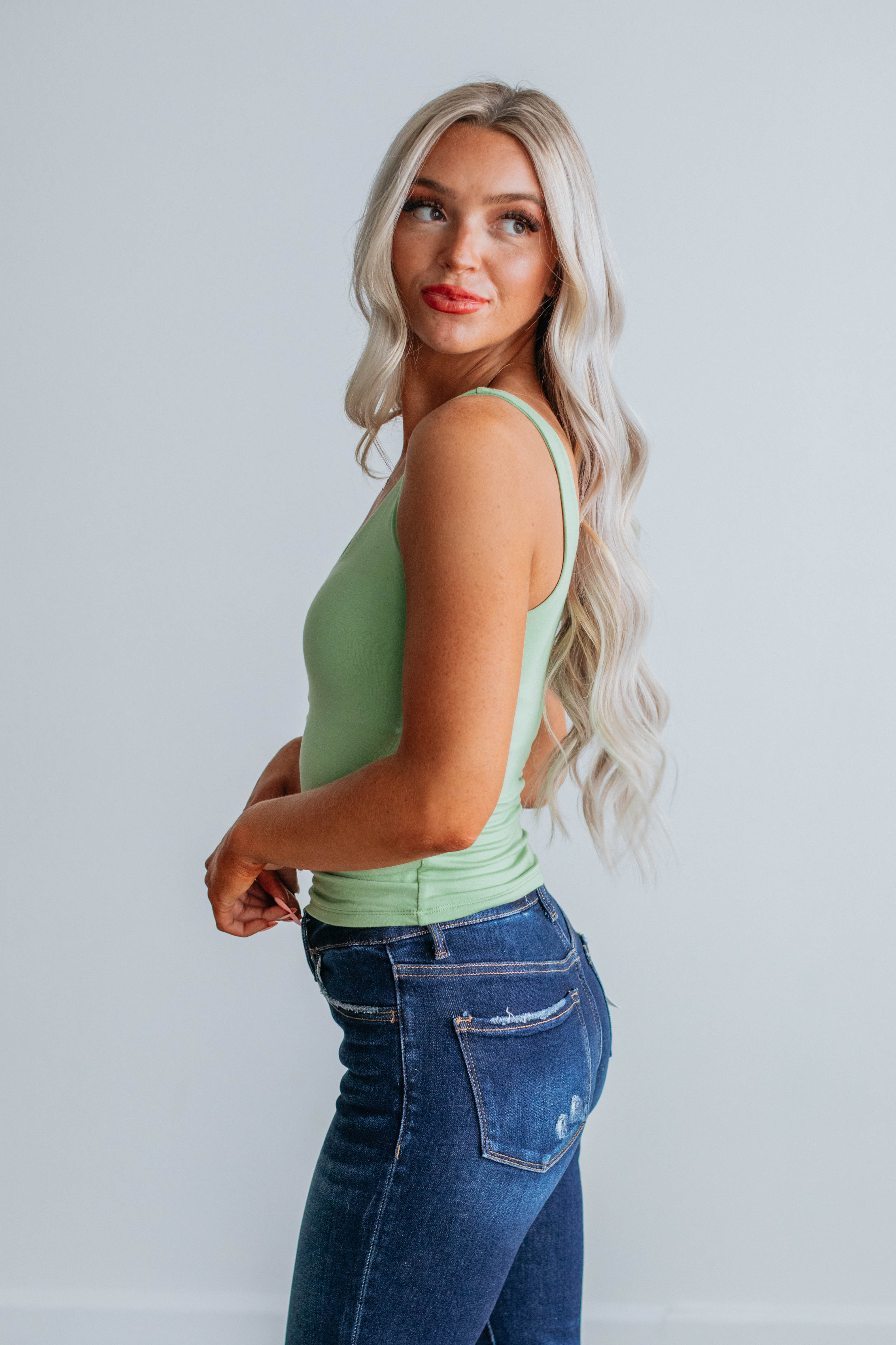 Delta Basic Tank Top for Women - Soft Cotton Comfort Fit Casual Tee - Perfect for Yoga, Running & Everyday Wear