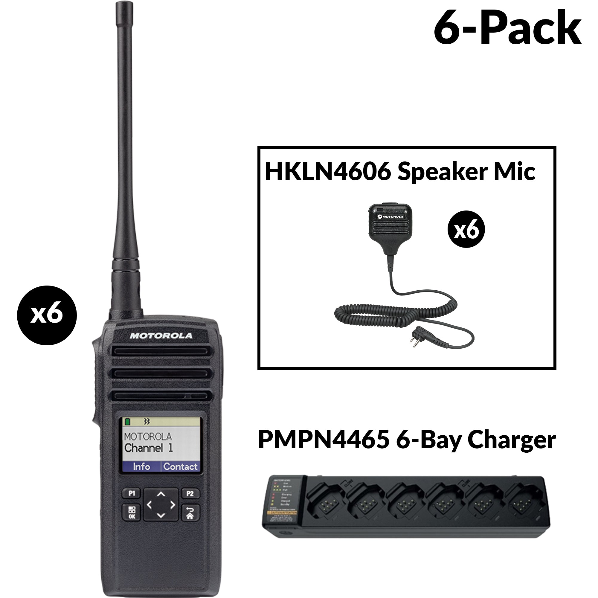 Motorola DTR700 Digital Two-Way Radio - Long Range Walkie Talkie for Business & Outdoor Adventures | Ideal for Construction, Security & Hiking