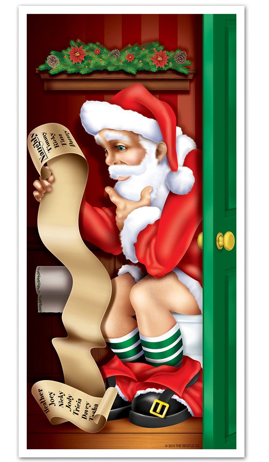 Beistle Santa Claus Restroom Cover - 30