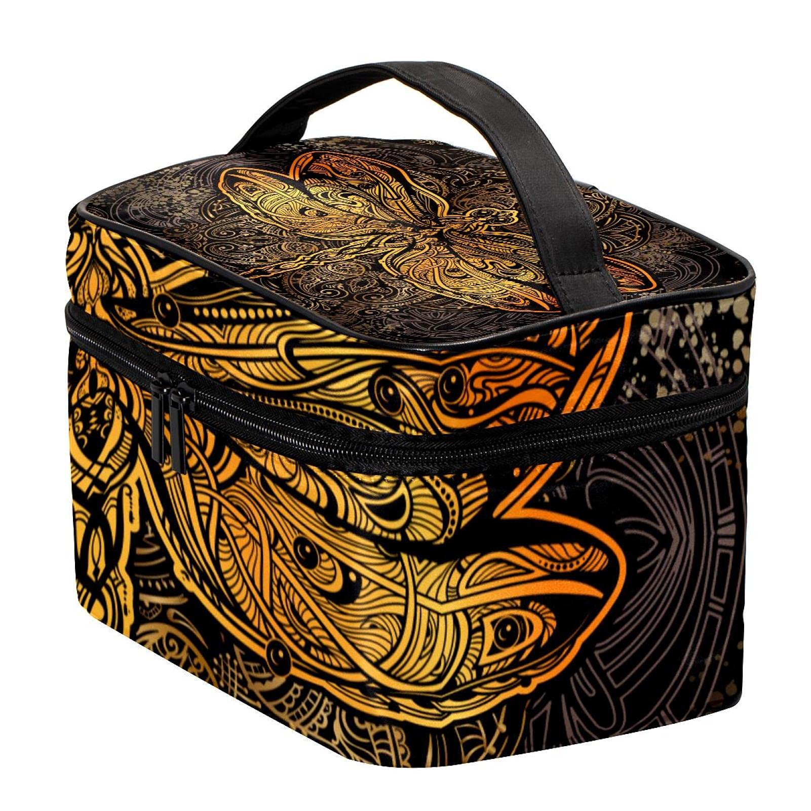 Vintage Dragonfly Cosmetic Bag - Large Travel Makeup Organizer for Women | Perfect for Toiletries & Travel Essentials
