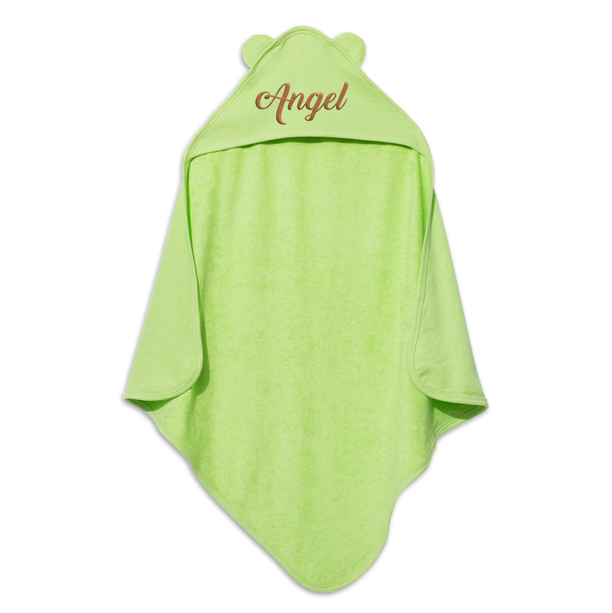 TEEAMORE Custom Hooded Baby Bath Towel - Personalized Embroidered Unisex Infant Towel | Soft & Absorbent for Newborns, Toddlers | Perfect for Bath Time, Swimming & Photo Shoots