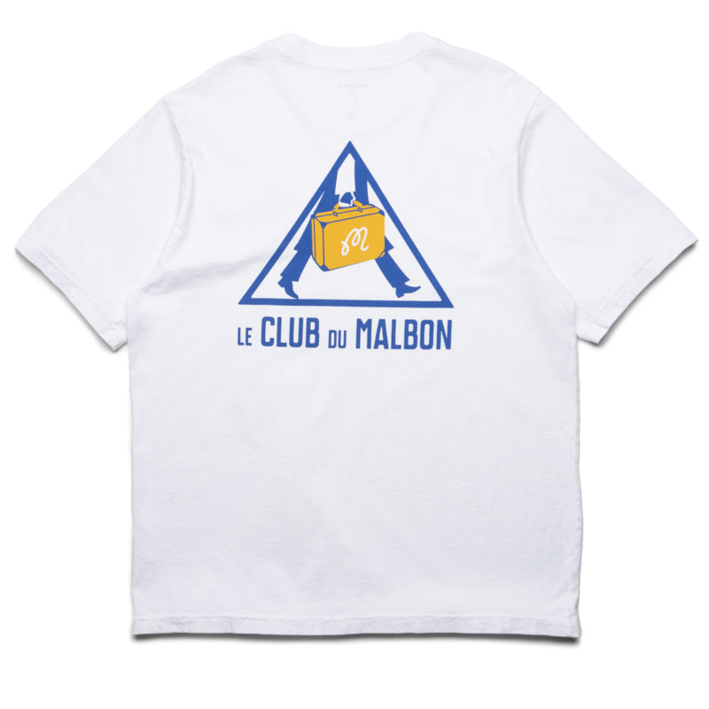 Malbon Golf Voyage Tee - Premium Cotton Men's Golf Shirt - White - Comfortable & Breathable for Golfing & Casual Wear