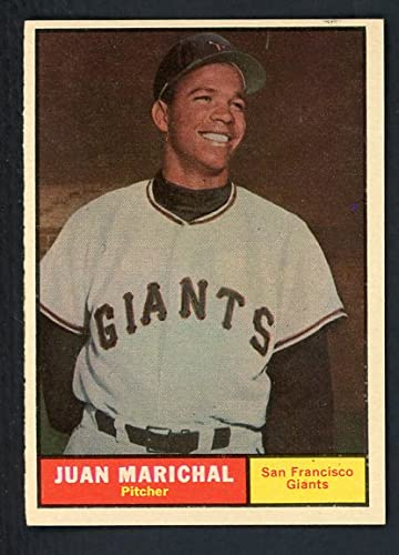 1961 Topps #417 Juan Marichal San Francisco Giants Baseball Card - EX-MT Condition - Rare Vintage Collectible for Sports Memorabilia Fans & Card Investors - Perfect for Display, Trading, and Portfolio Growth