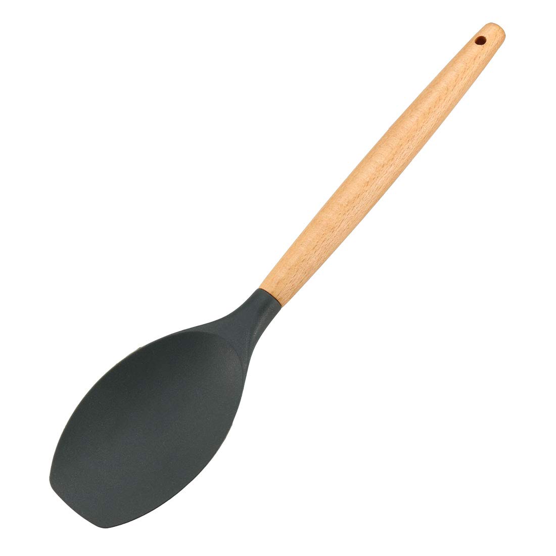 Premium Silicone Spoonula Kitchen Utensil with Wooden Handle - Heat-Resistant Cooking Tool for Nonstick Cookware, Baking & Mixing - Perfect for Sauteing, Stirring & Serving Food