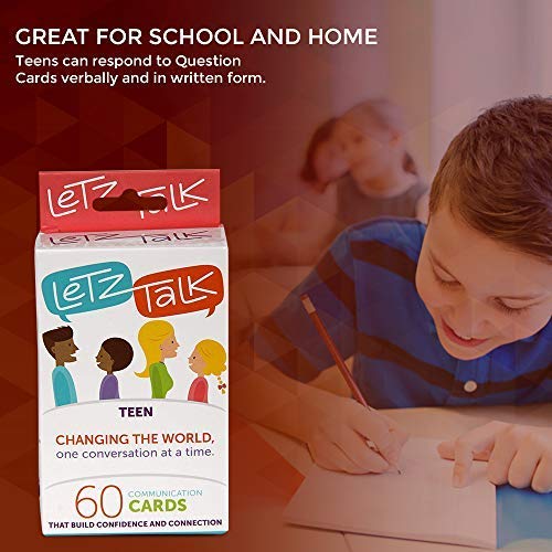 Teen Conversation Cards - Build Confidence & Emotional Intelligence with Communication Cards for Family Games, Classroom & Therapy - Perfect for Easter Basket Stuffers & Social Skills Development