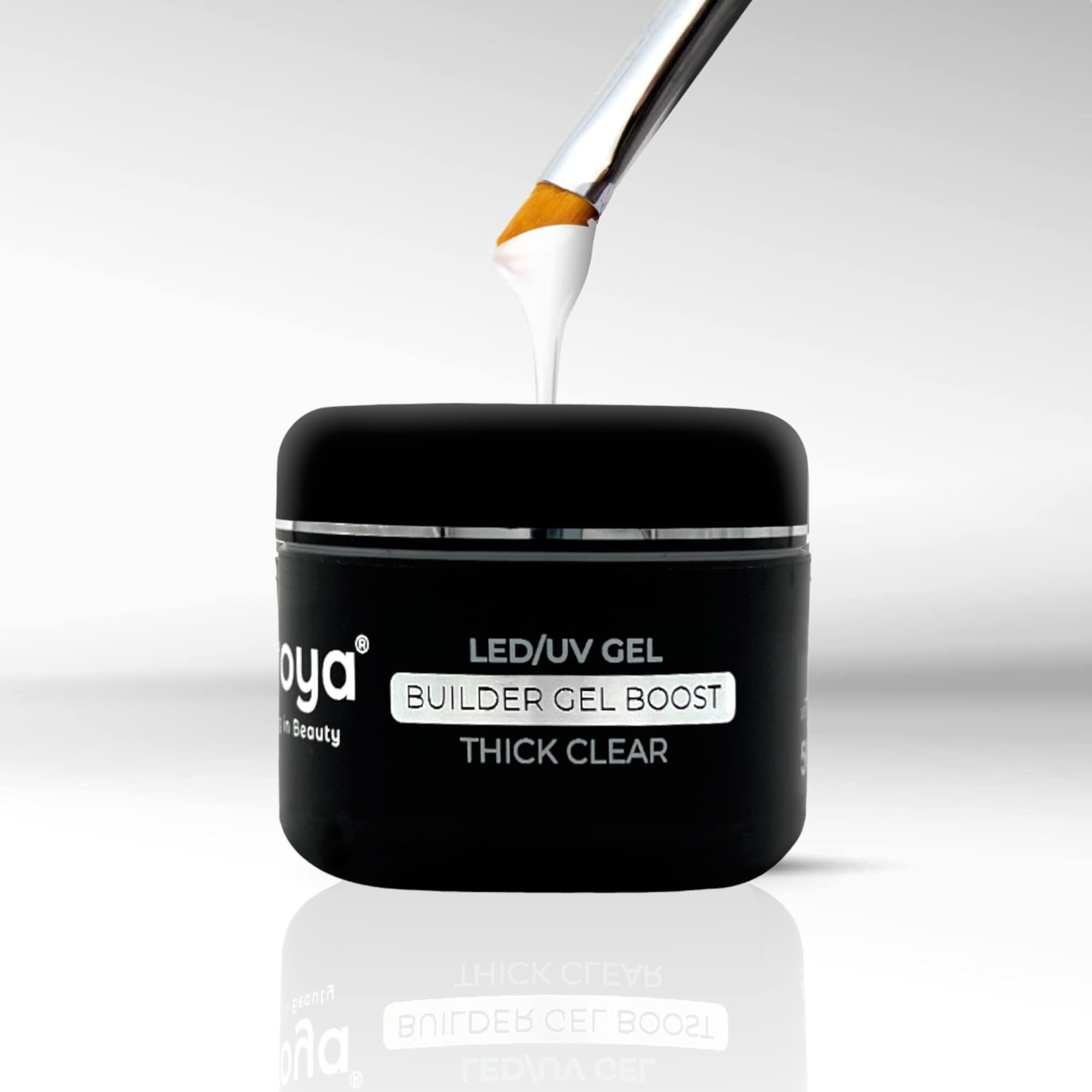 Loroya® LED/UV Builder Gel - 50g Clear Thick Nail Extension Gel for Strong & Long Nails | Professional Manicure & Nail Art | Perfect for Salon, Home Use & DIY Nail Designs