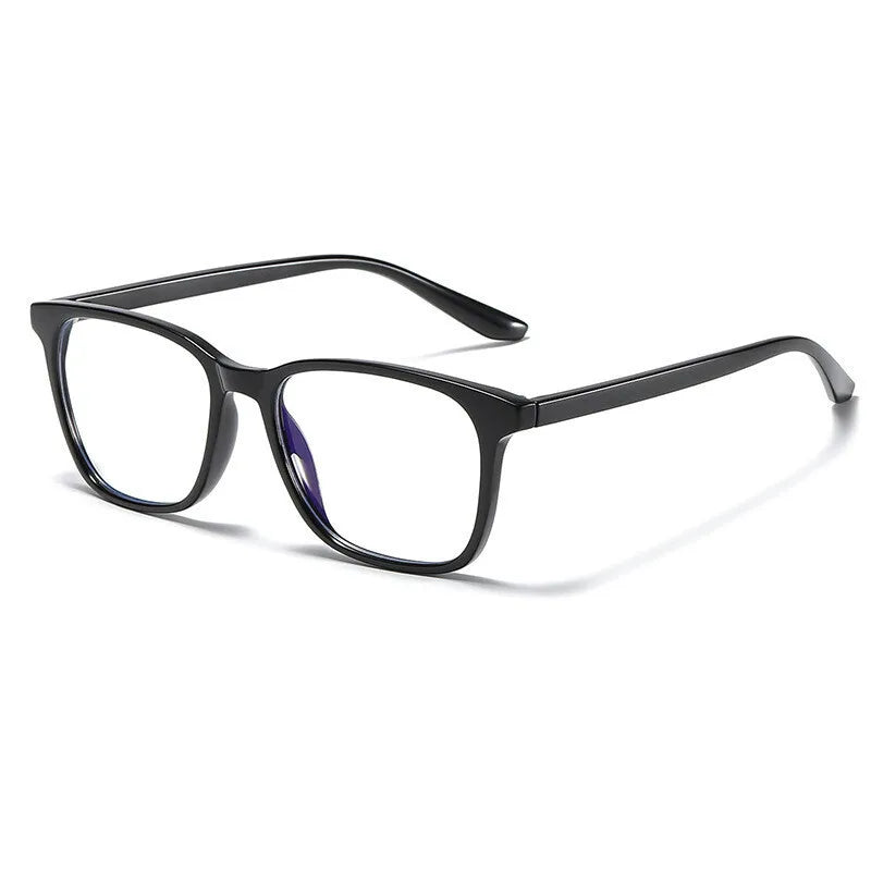 Brightzone Unisex Full Rim Square TR90 Titanium Eyeglasses Frame 71421 - Lightweight Durable Glasses for Work, Reading & Everyday Use
