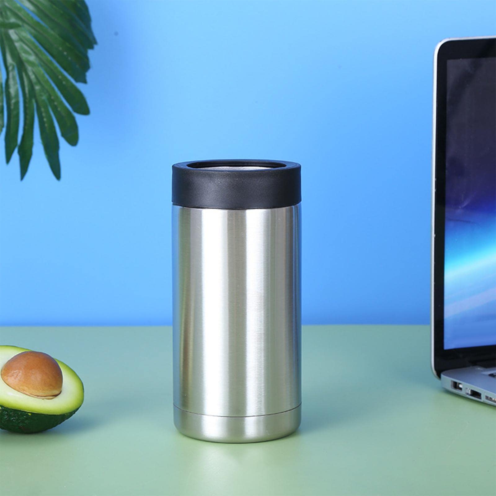 LOOM TREE® 480ML Stainless Steel Insulated Beer Can Cooler - Keeps Soda & Drinks Cold for Hours | Perfect for Kitchen, Dining, Bar, Camping & Outdoor Activities