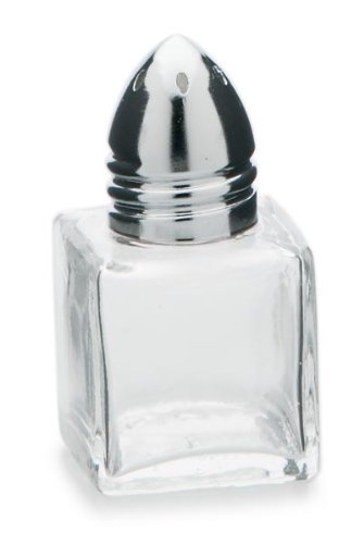 Mini Cube Salt and Pepper Shaker Set - 1/2 oz Capacity - Compact Spice Dispenser for Kitchen, Dining Table, Camping & Travel