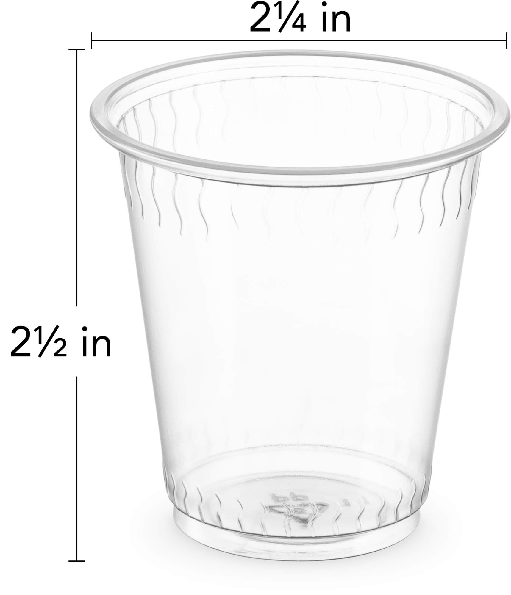 PLASTICPRO 3 oz Clear Plastic Disposable Cups - 200 Count Bulk Pack for Parties, Picnics, and Events | BPA-Free Drinking Cups for Beverages, Cocktails, and Desserts