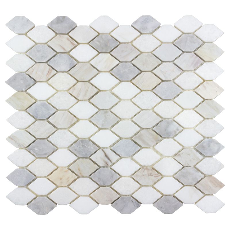 Natural Stone Mosaic Tile - Premium Blend for Kitchen Backsplash, Bathroom Wall & Floor Decor | Waterproof & Durable Home Improvement Solution