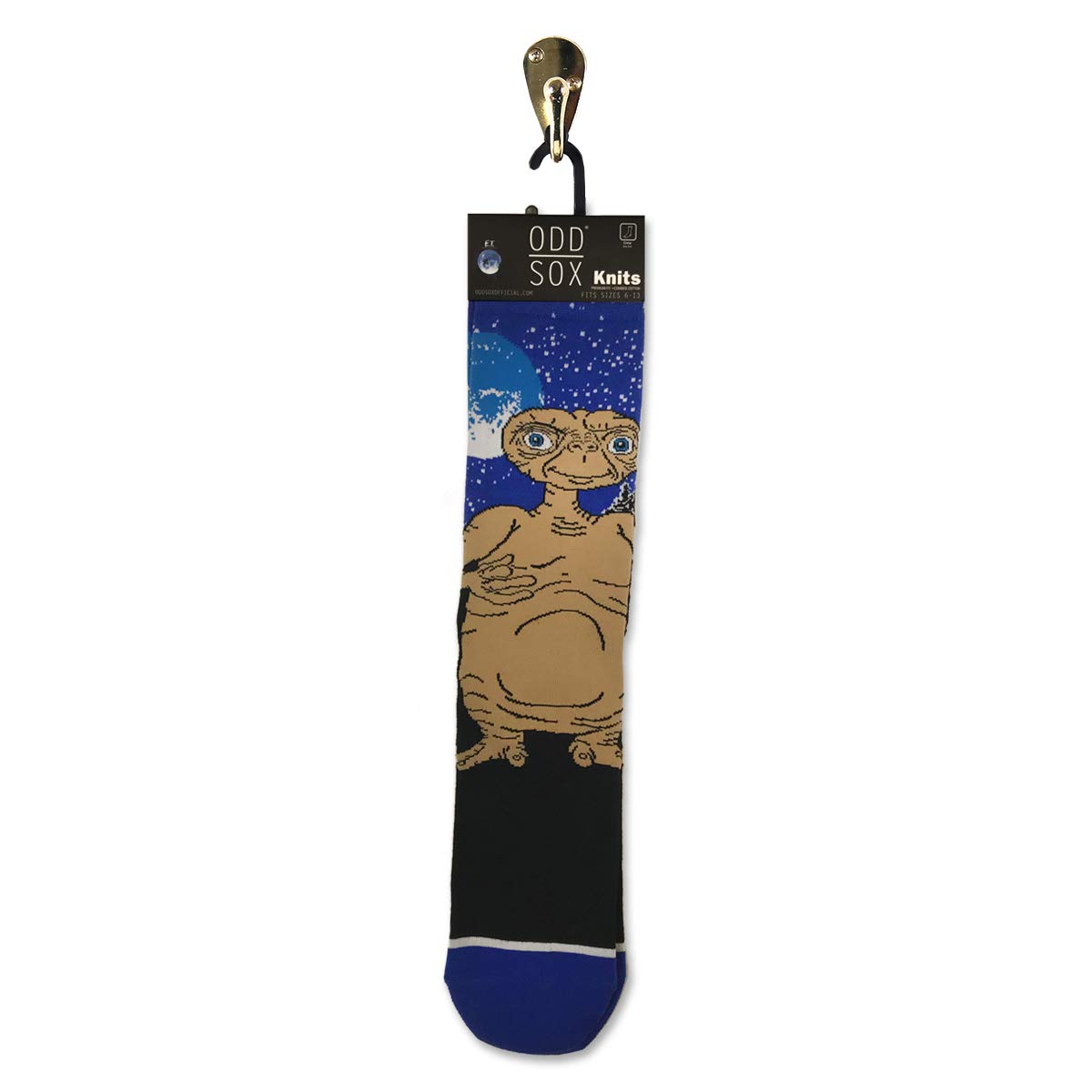 Odd Sox E.T. Extra-Terrestrial Novelty Crew Socks - Fun 80s Movie Socks for Men & Women - Perfect for Cosplay, Gifts, and Retro Fashion Lovers