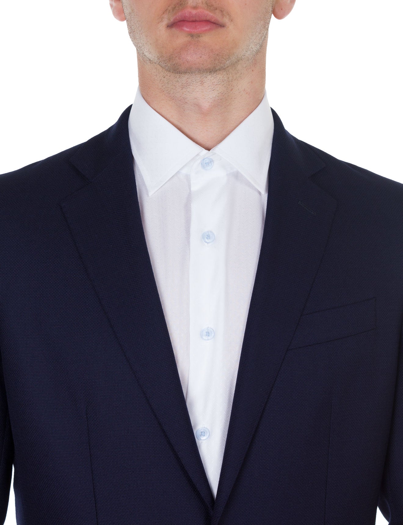 Premium White Dobby Business Shirt for Men - Slim Fit Dress Shirt - Formal Office Wear & Professional Attire for Work, Interviews, and Business Meetings