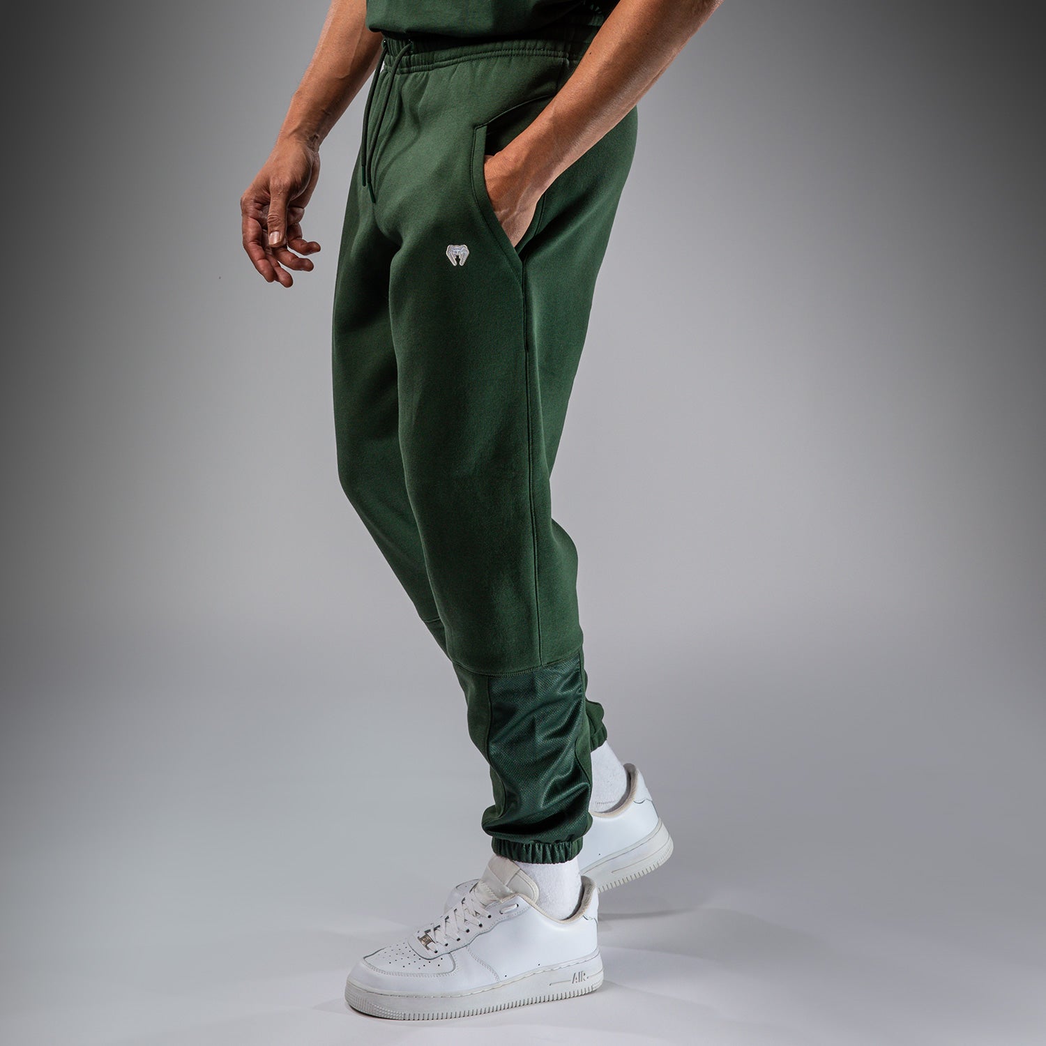 Venum Silent Power Joggers for Men - Lightweight Training Pants with Moisture-Wicking Fabric (Forest Green) - Perfect for Gym, Running & MMA Workouts