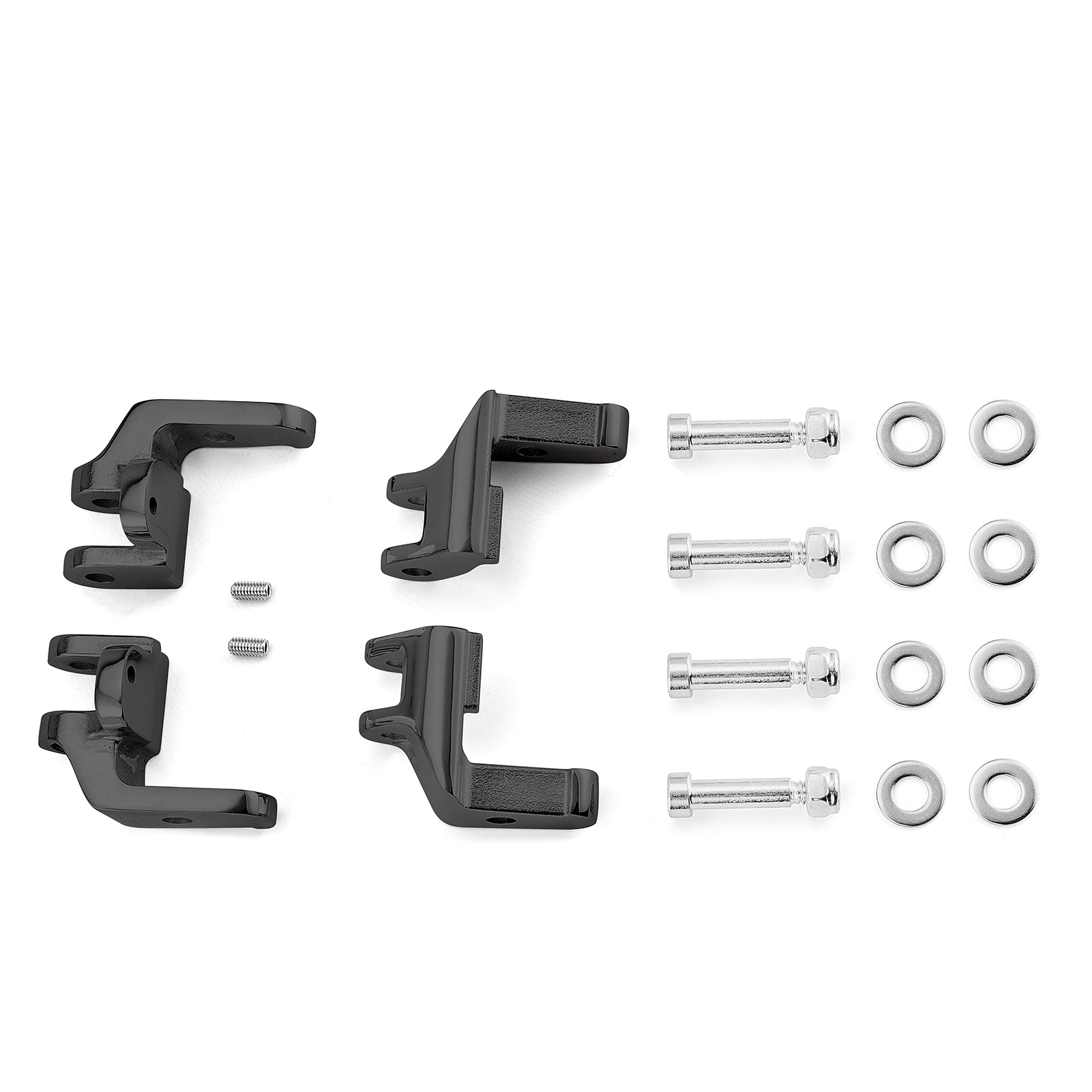 1997-2016 Harley Electra Glide Road King & Road Glide Steel Driver Floorboard Relocation Brackets - Upgrade for Comfort & Custom Fit - Perfect for Long Rides & Touring