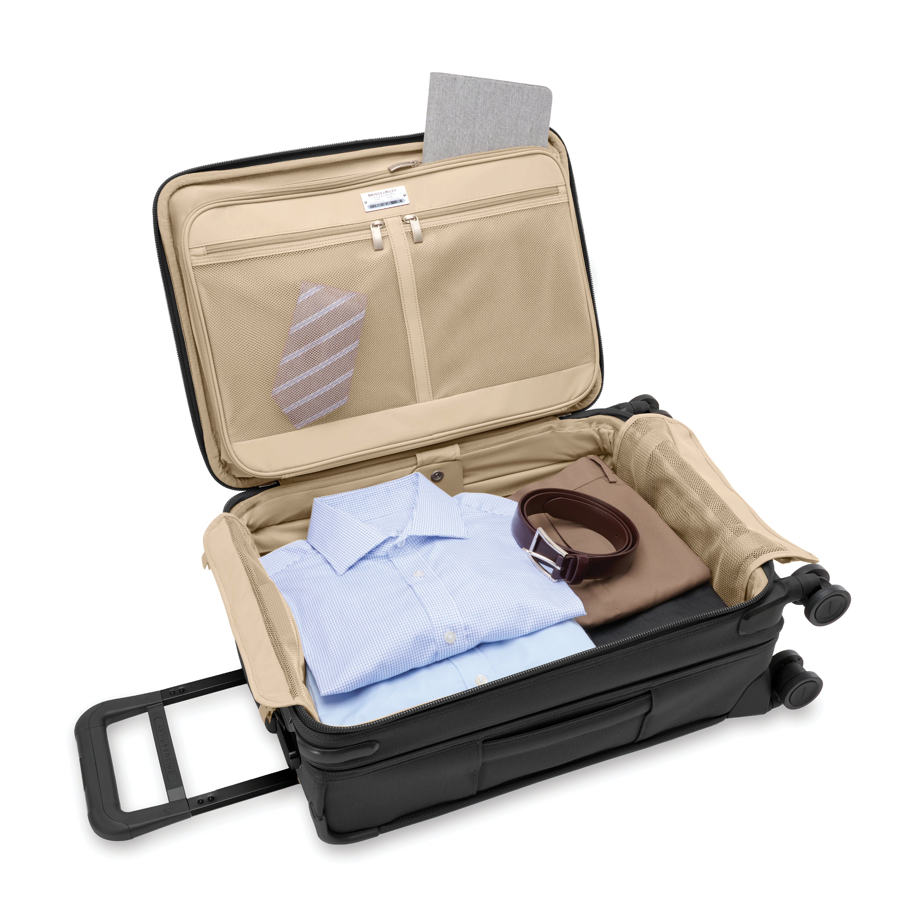 Briggs & Riley Baseline Essential Carry On Spinner Luggage - Lightweight Expandable Suitcase for Business Travel & Weekend Getaways | TSA Lock & Durable Polycarbonate Shell