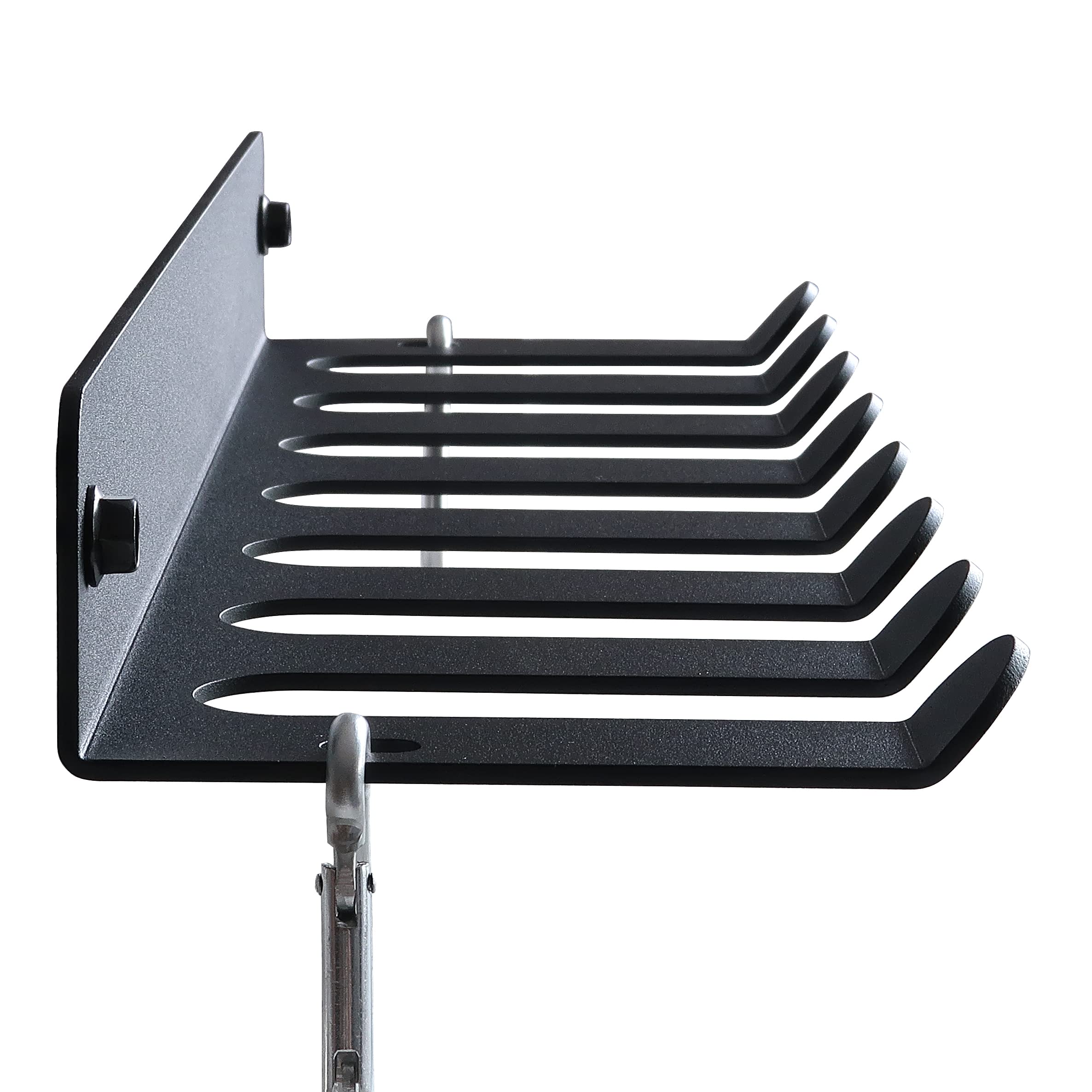 Heavy Duty Wall Mount Gym Storage Rack for Resistance Bands, Barbells, Lifting Belts & Jump Ropes - Space Saving Home Gym Equipment Organizer for Workout Accessories (Perfect for Garage, Basement & Home Gym Setup)