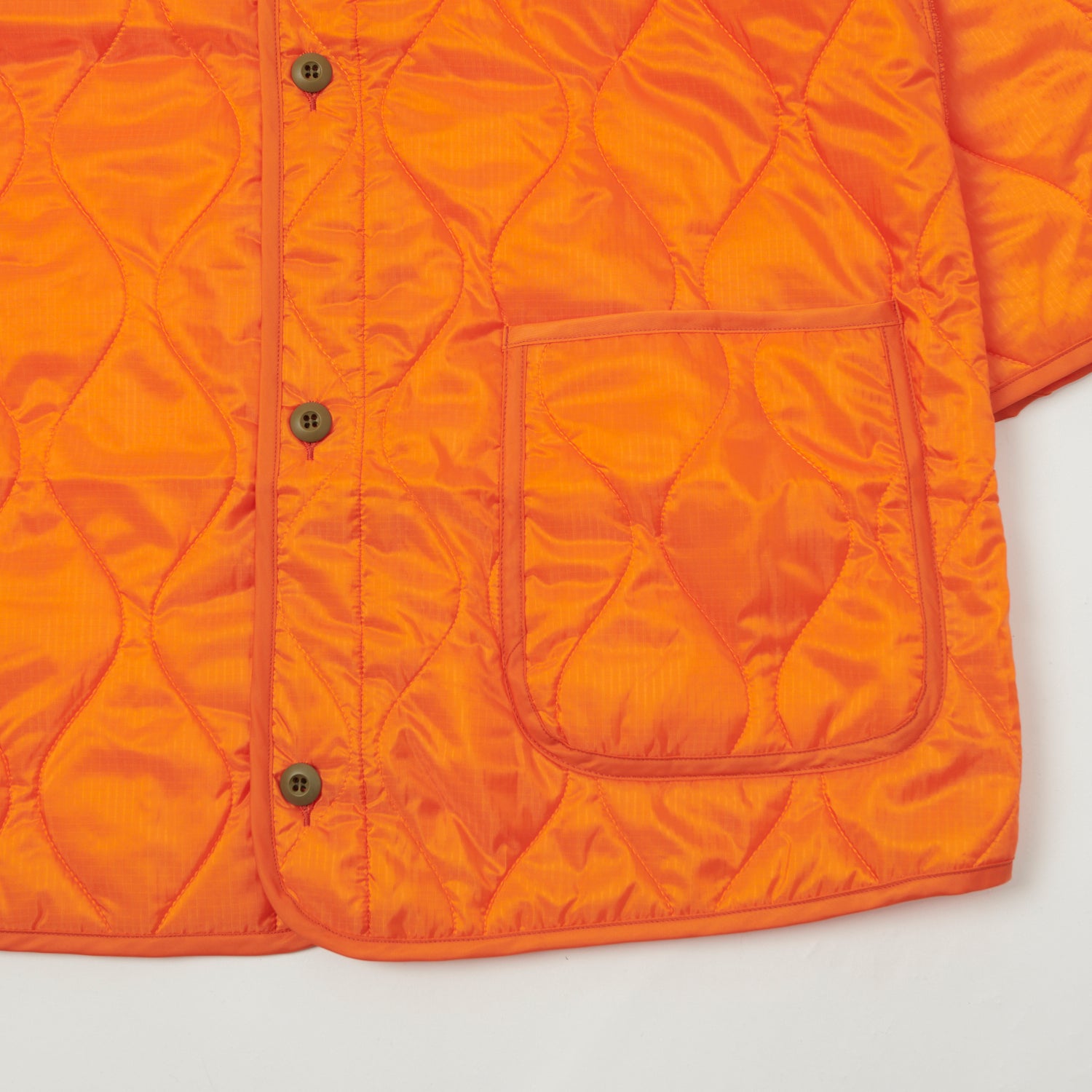 Buzz Rickson's Extreme Cold Weather Liner Jacket - Orange | Insulated Winter Jacket for Outdoor Activities, Hiking & Snow Sports