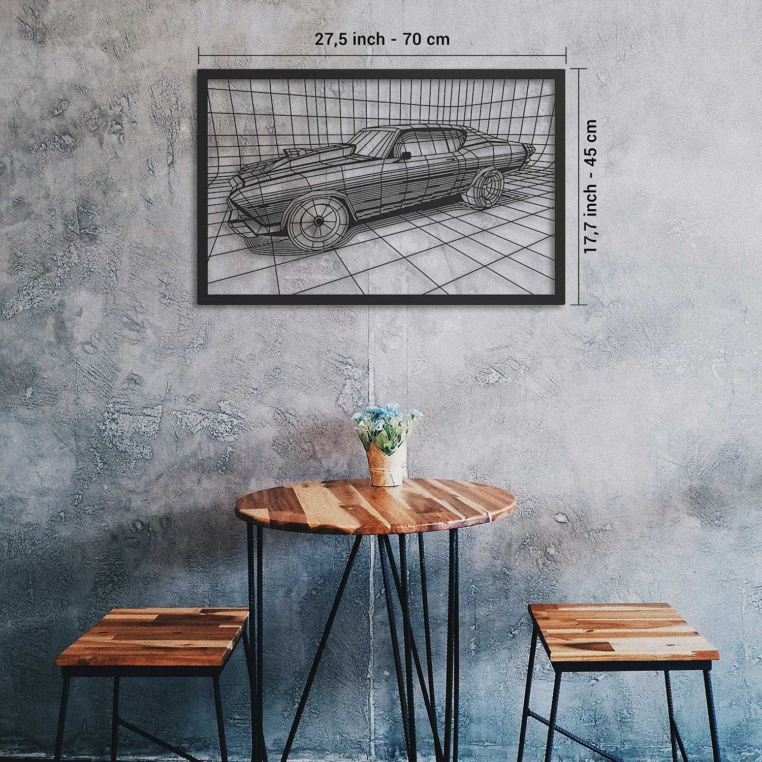 Chevelle Metal Wall Art - Home Decor for Living Room & Bedroom
