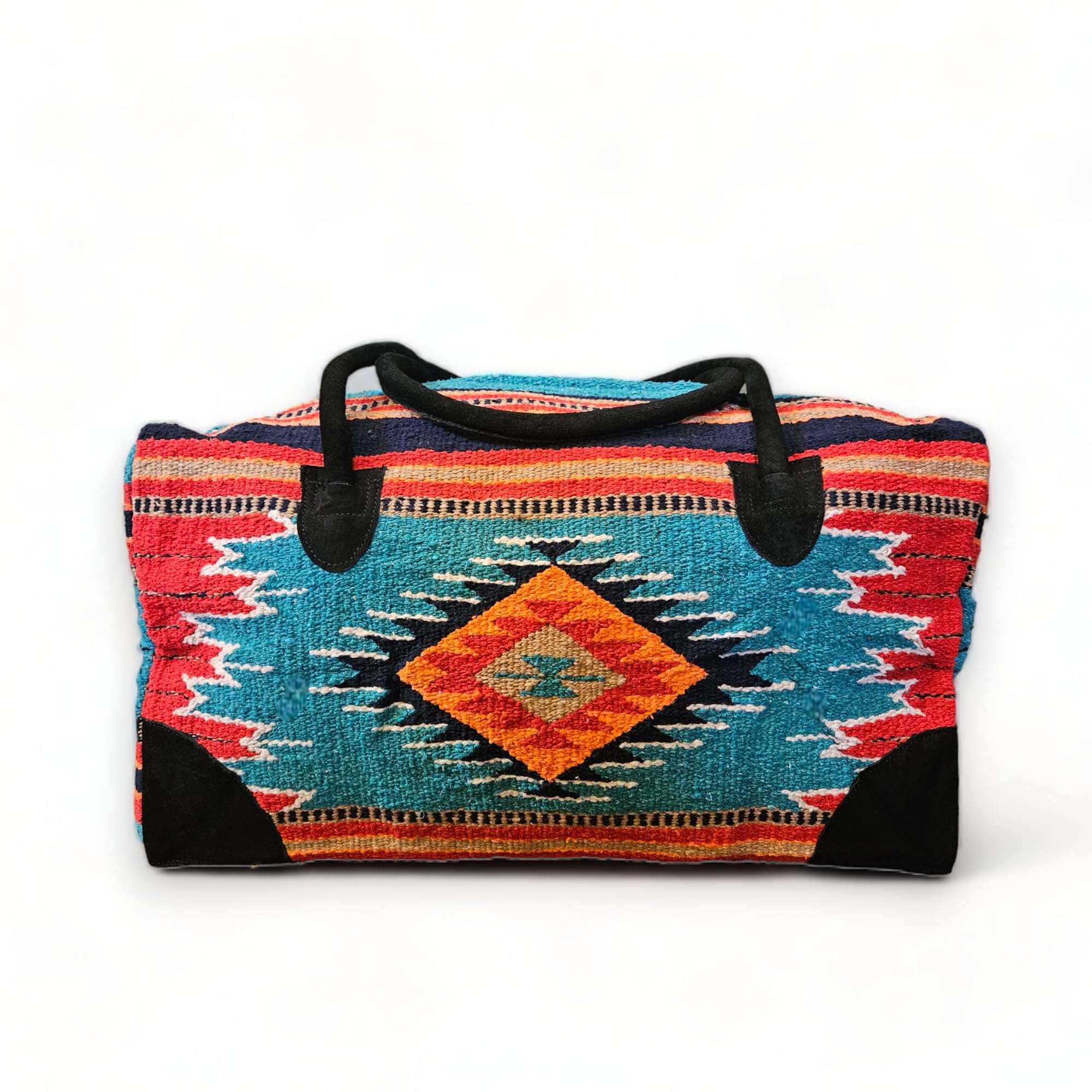 Southwestern Large Weekender Travel Bag - Western Duffle Bag for Women & Men, Boho Style Carry-On Overnight Bag (Franco) - Perfect for Weekend Getaways, Gym, Beach Trips & Air Travel