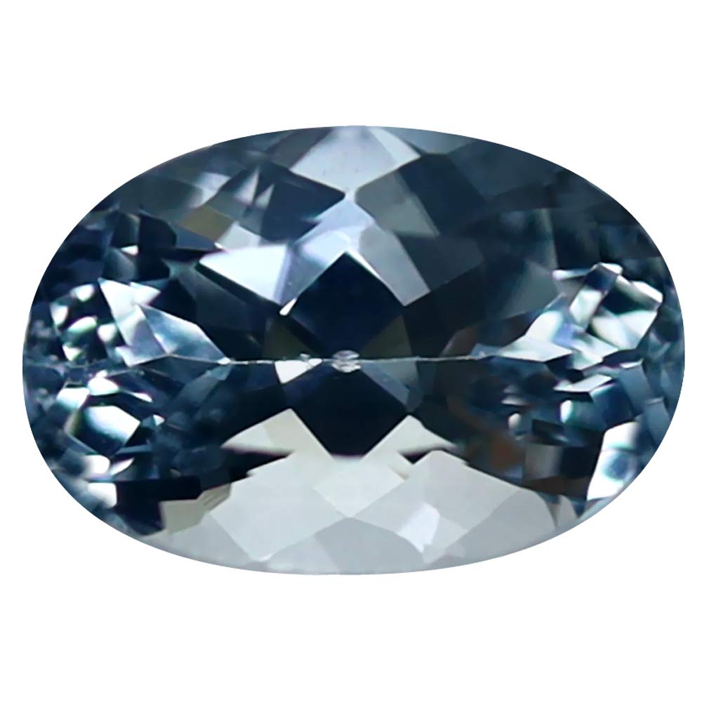 1.41 ct Oval Cut (9x6mm) Natural Unheated Brazilian Sky Blue Aquamarine Loose Gemstone for Jewelry Making, Engagement Rings & Collector's Items