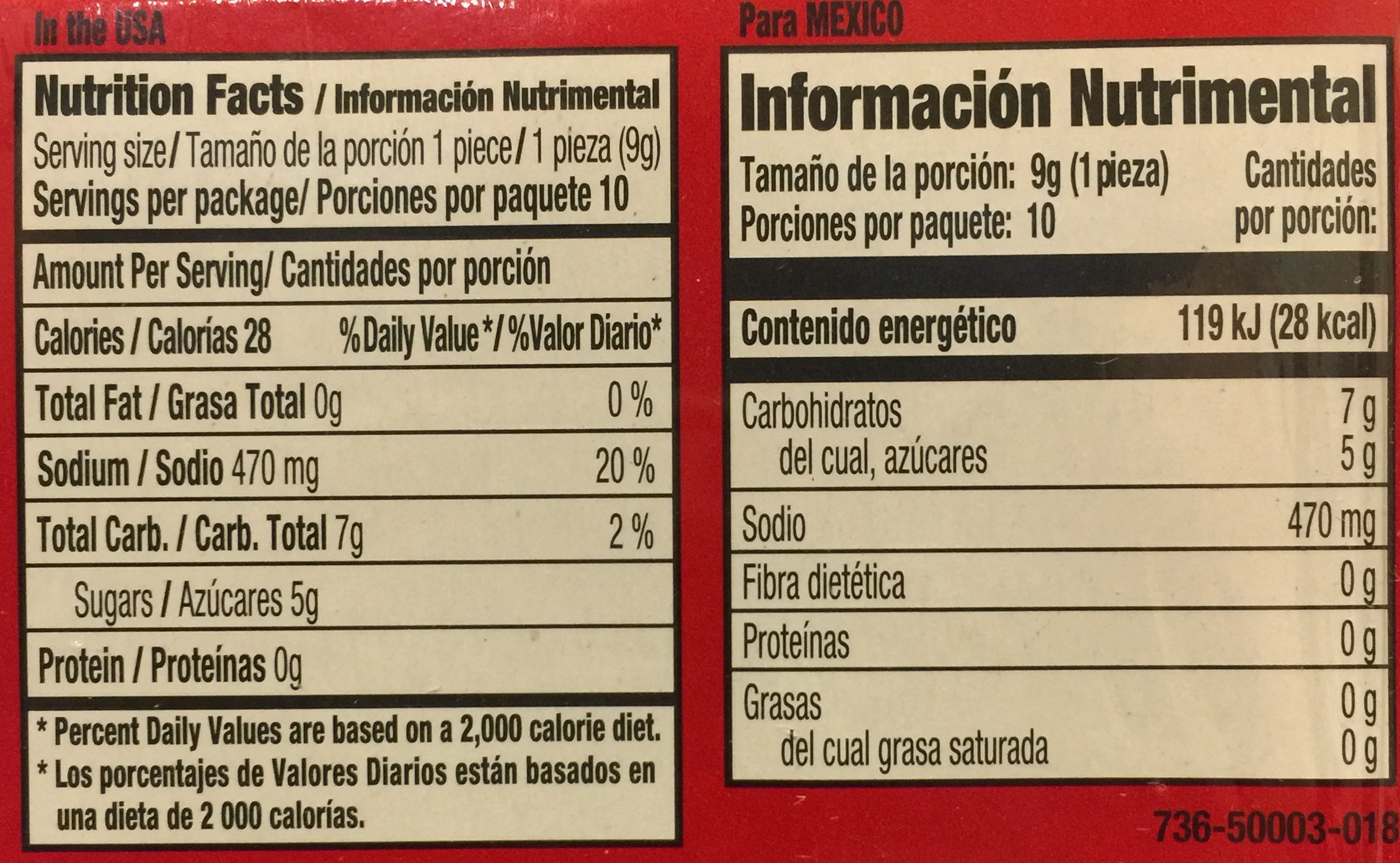 Lorena Sandia Del Puesto Watermelon Flavored Candy - 10 Count Pack - Perfect for Parties, Snacking & Gifts