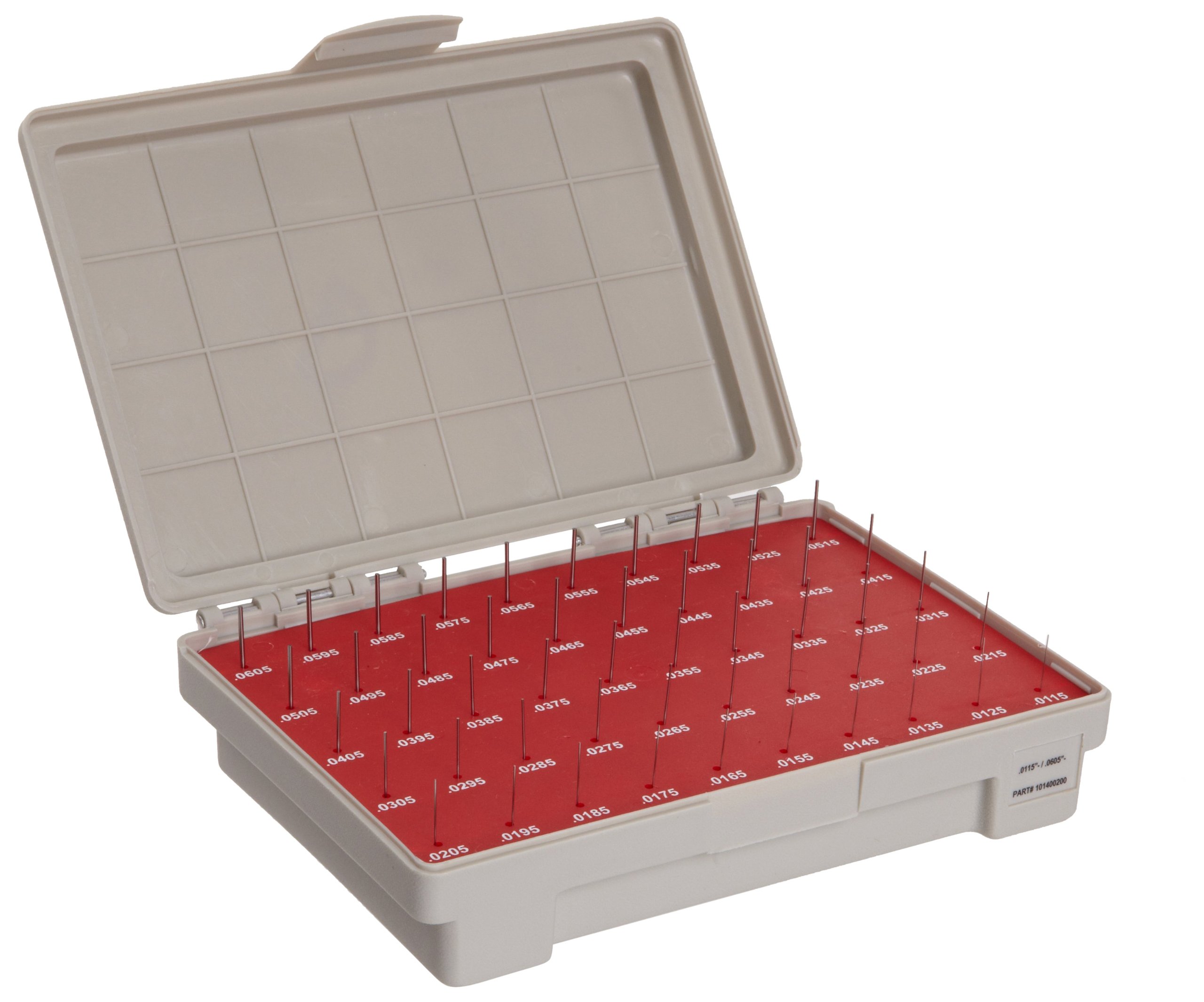 Vermont Gage Steel No-Go Pin Gage Set - ZZ Tolerance Class - 0.0110 to 0.0600 Inch Diameter (50-Piece Set) | Precision Measurement for Machining, Quality Control & Manufacturing Inspection